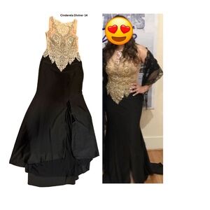 Stunning Black Sequin Gala Dress